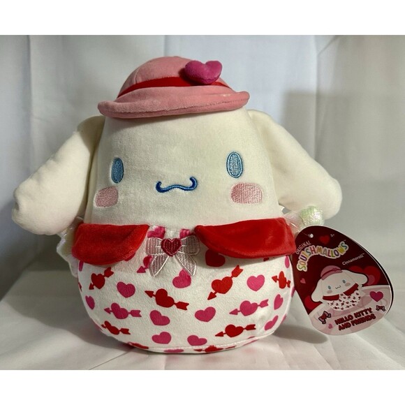 Squishmallows 8” Cinnamoroll Plush Hello Kitty Valentine’s Day Heart NWT - Picture 2 of 3